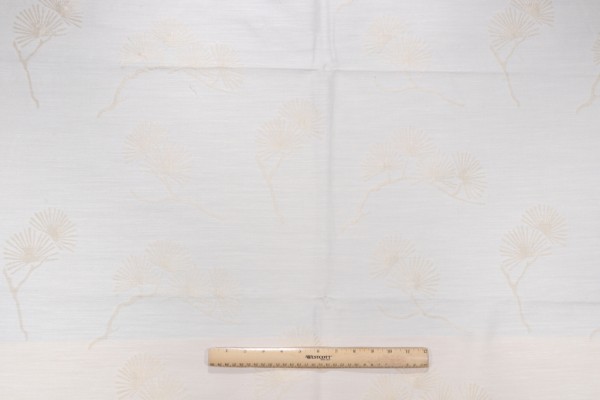 Click for 1.63 Yards Robert Allen Woods Damask Decorator Fabric in Ecru Robert Allen Woods Damask Decorator Fabric in Ecru