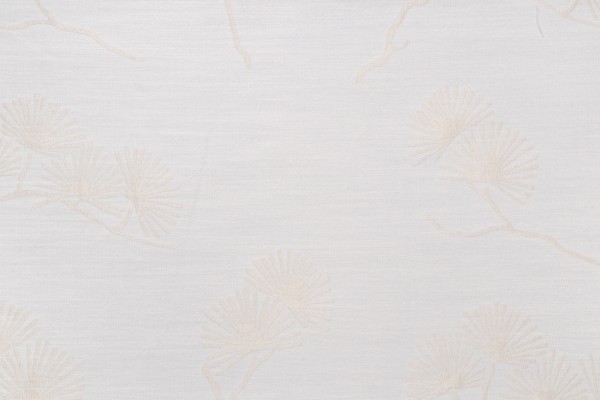 Click for 1.63 Yards Robert Allen Woods Damask Decorator Fabric in Ecru Robert Allen Woods Damask Decorator Fabric in Ecru