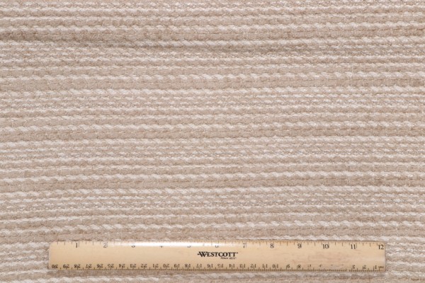 Beacon Hill Spirea Woven Chenille Upholstery Fabric in Buff