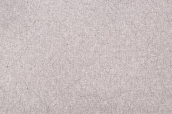PK Lifestyles Doodle Cord Embroidered Sheer Drapery Fabric in Smoke