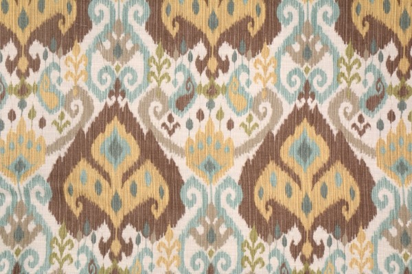 Mill Creek Witherfield-Sussex Printed Textured Cotton Drapery Fabric in Island