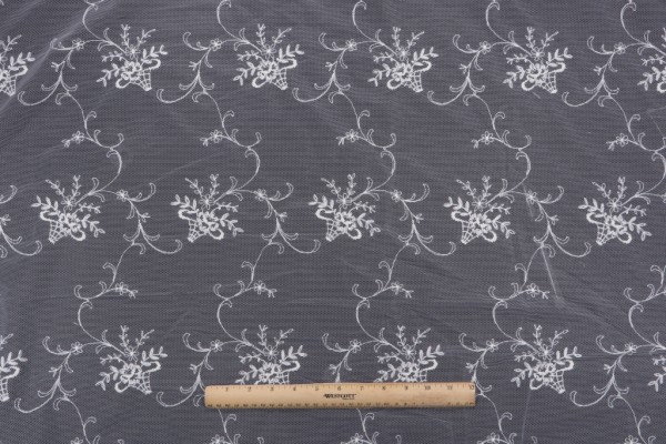 Click for 2 Yards Fonthill Brigette Sheer Drapery Fabric in Ivory Fonthill Brigette Sheer Drapery Fabric in Ivory