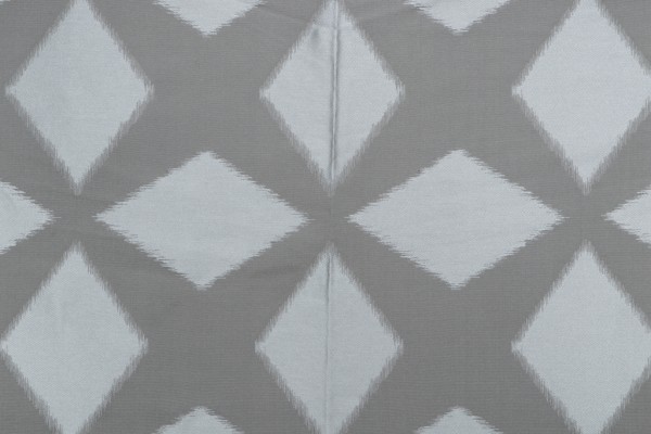 Grey Watkins Polygon Damask Decorator Fabric in Aqua