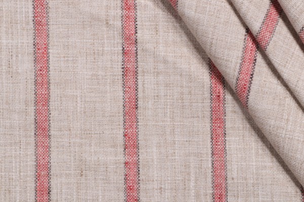 Kaufmann Run Around Woven Upholstery Fabric in Coral 