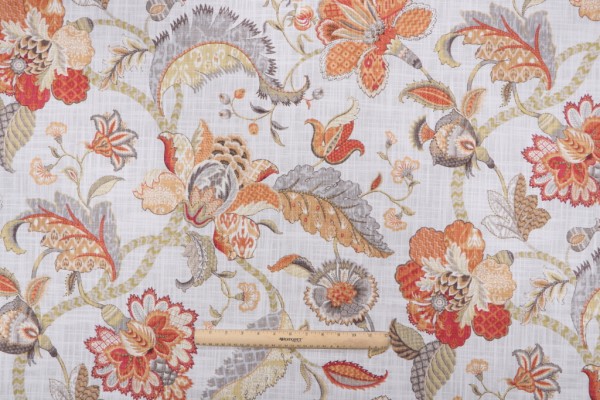Kaufmann Finders Keepers Printed Cotton Drapery Fabric in Spice 