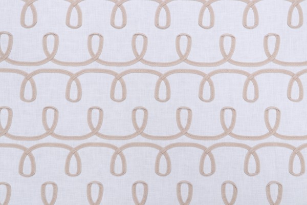 Click for 4.5 Yards PK Lifestyles Loop & Lace Embroidered Drapery Fabric in Parchment PK Lifestyles Loop & Lace Embroidered Drapery Fabric in Parchment