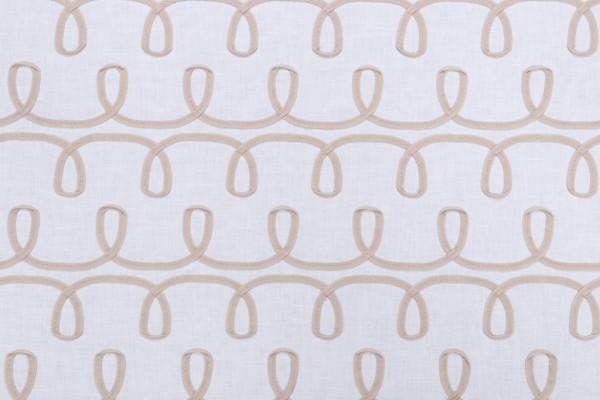 Click for 5.38 Yards PK Lifestyles Loop & Lace Embroidered Drapery Fabric in Parchment PK Lifestyles Loop & Lace Embroidered Drapery Fabric in Parchment