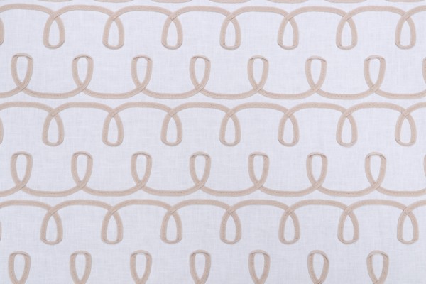 Click for 8.88 Yards PK Lifestyles Loop & Lace Embroidered Drapery Fabric in Parchment PK Lifestyles Loop & Lace Embroidered Drapery Fabric in Parchment