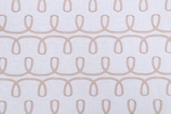 Click for 7.75 Yards PK Lifestyles Loop & Lace Embroidered Drapery Fabric in Parchment PK Lifestyles Loop & Lace Embroidered Drapery Fabric in Parchment