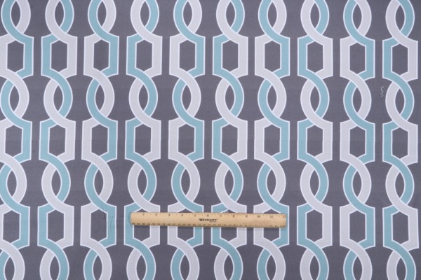 Click for Belle Maison Harlow Printed Cotton Drapery Fabric in Mineral  Belle Maison Harlow Printed Cotton Drapery Fabric in Mineral