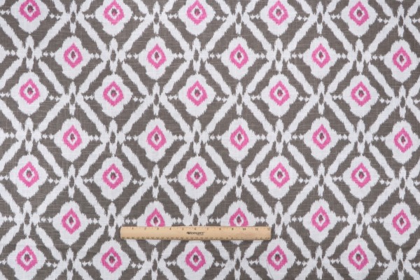 Duralee Murphy Printed Drapery Fabric in Graphite 