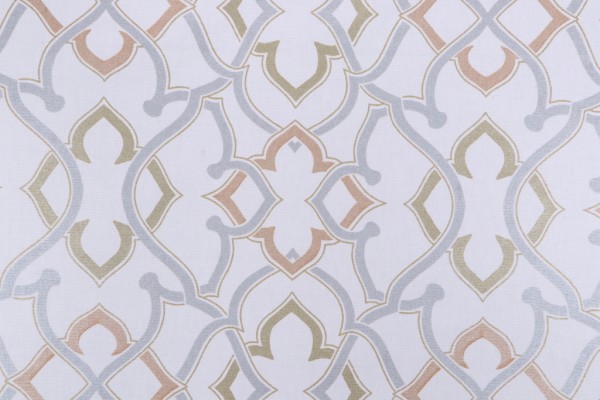 PK Lifestyles Linked Printed Cotton Drapery Fabric in Gilded 