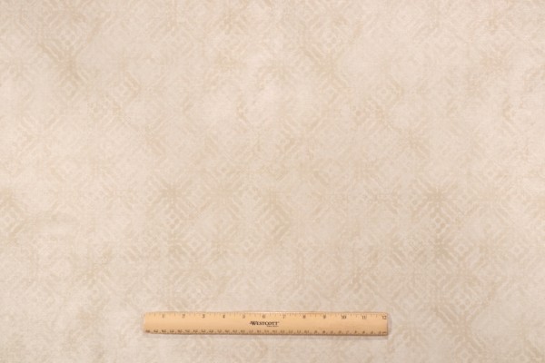 PK Lifestyles Velour Texture Printed Velour Decorator Fabric in Vanilla