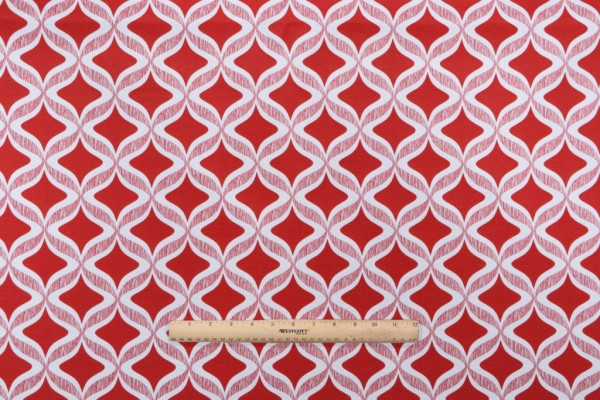 Mill Creek Portvue Printed Polyester Outdoor Fabric in Poppy 