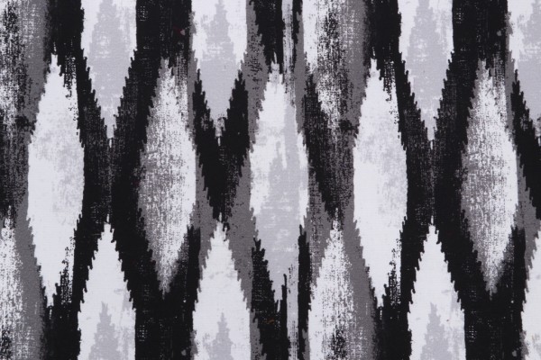 P Kaufmann Bahari Printed Cotton Drapery Fabric in Onyx