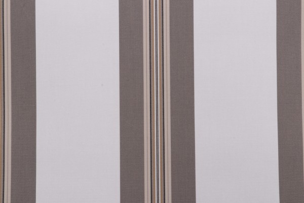 Sunbrella Tailored Bar Stripe 4945-0000 Woven Solution Dyed Acrylic Awning Outdoor Fabric in Taupe