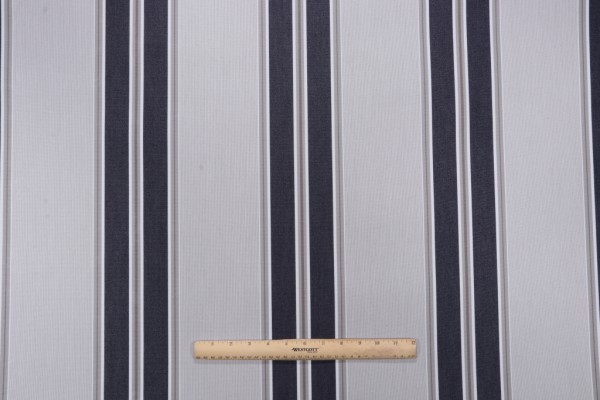 Sunbrella Fancy Woven Solution Dyed Acrylic Awning Outdoor Fabric in Navy/Taupe 