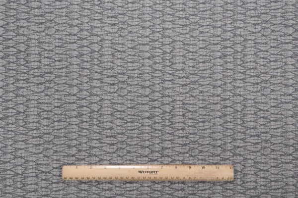 Scribble Trellis Woven Decorator Fabric in Smoke
