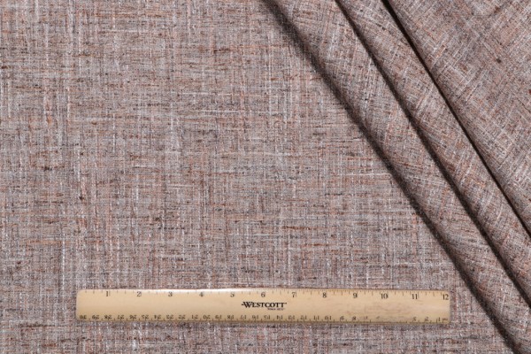 Leslie Jee Textiles Melange Woven Upholstery Fabric in Timber 