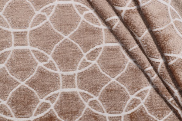 PK Lifestyles Lavish Woven Chenille Upholstery Fabric in Amber 