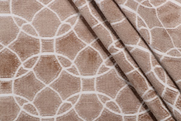 PK Lifestyles Lavish Woven Chenille Upholstery Fabric in Amber 