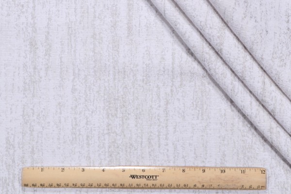 Stripe Woven Chenille Decorator Fabric in Dove