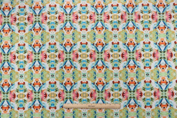 PK Lifestyles Sea Vision Printed Polyester Outdoor Fabric in Mosaic 
