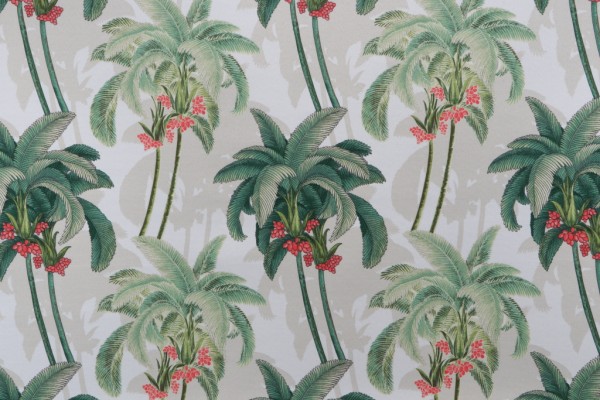 Tommy Bahama Shadow Palms Printed Polyester Outdoor Fabric in Aloe 