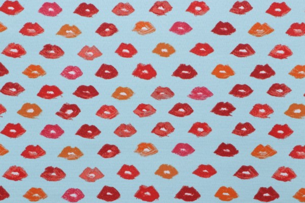 Novogratz Dr Lips Printed Polyester Outdoor Fabric in Pool 