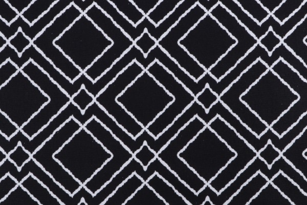 Covington Jacava Printed Cotton Drapery Fabric in 903-Chalkboard