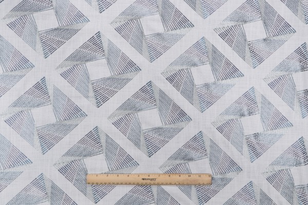 Richloom Viewpoint Embroidered Drapery Fabric in Mineral