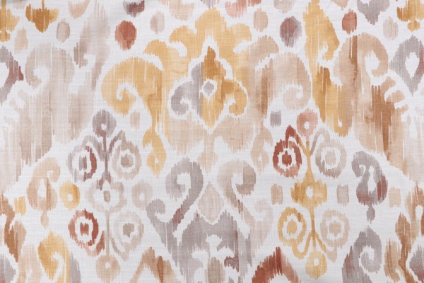 Kaufmann Culture Vulture Printed Cotton Drapery Fabric in Buttercream