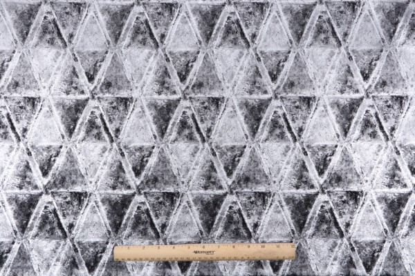 Covington Sunbeam Printed Velvet Decorator Fabric in Noir