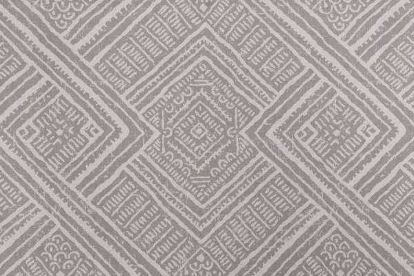 Richloom Algers Printed Cotton Drapery Fabric in Sterling
