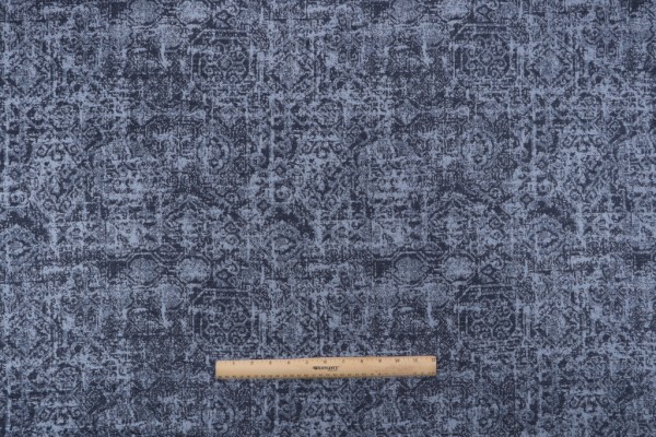 PK Lifestyles Galloway Woven Chenille Upholstery Fabric in Indigo 