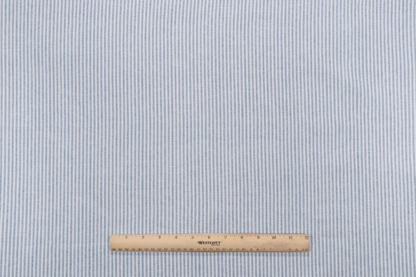 Sample of PK Lifestyles Cullen Ticking Woven Decorator Fabric in Lake 