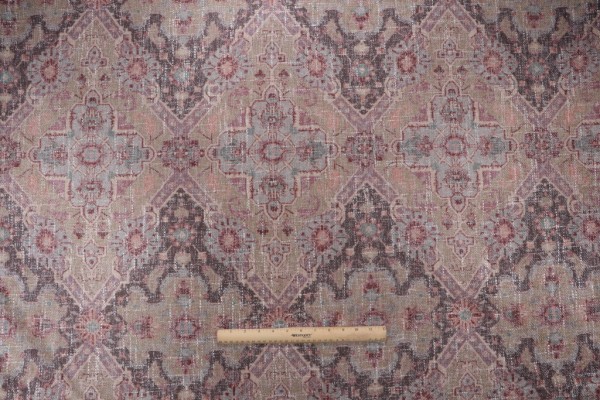 PK Lifestyles Timur Printed Chenille Decorator Fabric in Thistle 