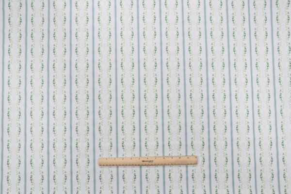 Waverly Regency Stripe Woven Decorator Fabric in Clover 