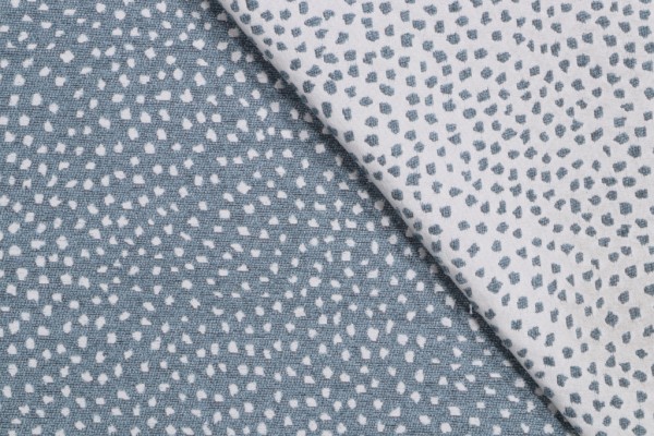 Tempo Galaxy-Reversible Woven Chenille Upholstery Fabric in Chambray 