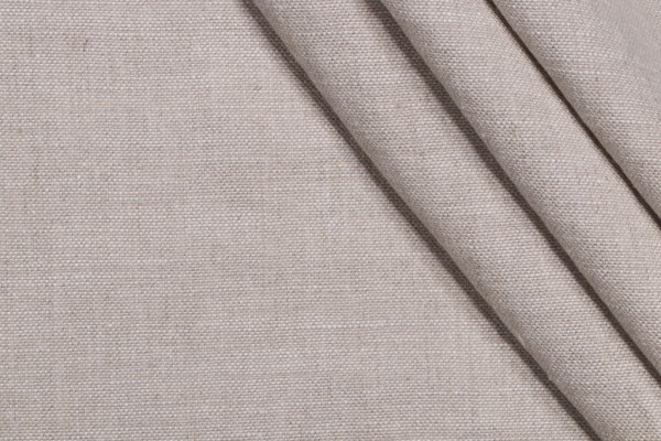 Lino Textiles Dakota Tumbled Linen Decorator Fabric in Oatmeal 