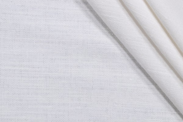 Lino Textiles Livingston Tumbled Linen Blend Drapery Fabric in Ivory 