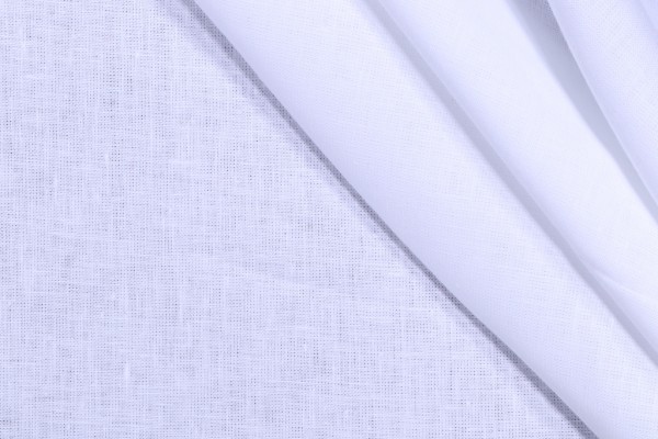 Lino Textiles Nevada-57 Inch Woven Linen Drapery Fabric in White 