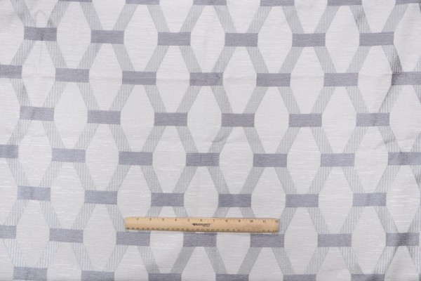 Click for 2.5 Yards Linked Embroidered Drapery Fabric in Spa Linked Embroidered Drapery Fabric in Spa