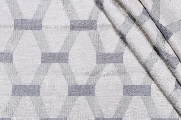 Click for 2.5 Yards Linked Embroidered Drapery Fabric in Spa Linked Embroidered Drapery Fabric in Spa