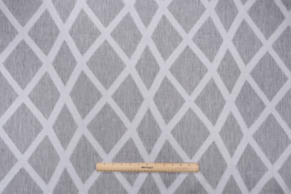 Lino Textiles Valentina Sheer Drapery Fabric in Silver 