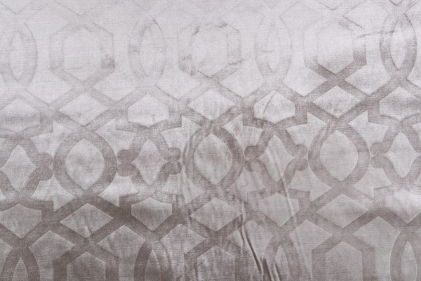 Iman Home Sultana Velvet Upholstery Fabric in Smoke