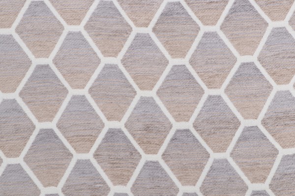 Click for 4.75 Yards Trellis Woven Chenille Upholstery Fabric in Pebble Trellis Woven Chenille Upholstery Fabric in Pebble