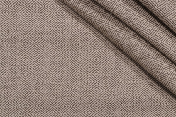 Diamond Woven Upholstery Fabric in Hemp