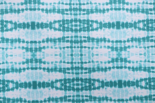 Sample of Richloom Kokomo Printed Polyester Outdoor Fabric in Ocean 
