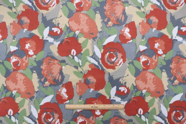 Richloom Novino Printed Polyester Outdoor Fabric in Dune 
